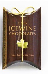 Ice Wine Milk Chocolate 20g - 2pc Gold Pillow Box