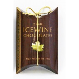 Ice Wine Milk Chocolate 20g - 2pc Gold Pillow Box