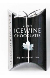 Ice Wine Dark Chocolate 20g - 2pc Silver Pillow Box