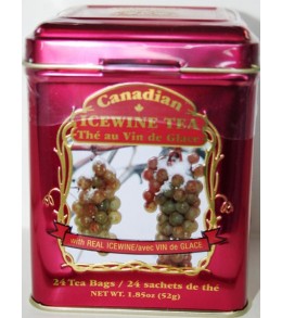 Real Ice Wine - Burgundy Square Tin   24 BAGS
