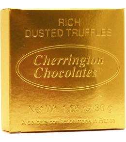 Gold Metallic Square Box Classic Truffles 34g