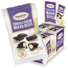 Dolcetto Cookies and Cream  Mini Wafer Bites 20g x 24bags per box 