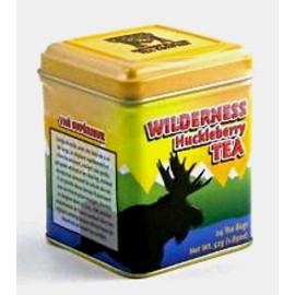 Wilderness Huckleberry Tea  Yellow Tin  24 Bags