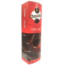 Chocola's Dark Chocolate Crispy Thins 80g.