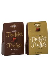 Classic Cocoa Truffles  17g 2pc. Brown/Gold Tote