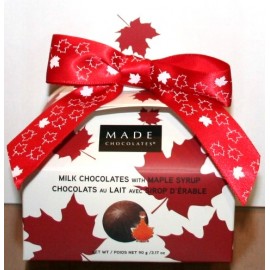 Maple Milk Chocolates  90g Purse Box with Bow