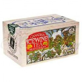 Canadian Tea Soft Wood Box  Ice Wine 12 Bags/box