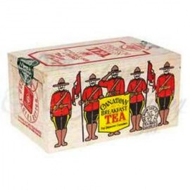 Canadian Tea Soft Wood Box-RCMP- Cdn.Breakfast 12 Bags/box