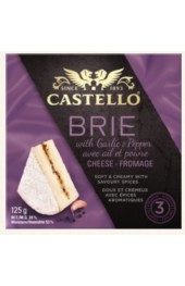 Brie with Garlic and Pepper  125g.