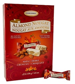 Crunchy Maple Almond Nougat 130g. Box