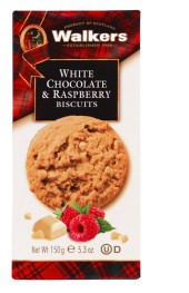 White Chocolate & Raspberry Biscuits  150g.