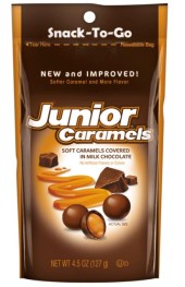 Juniors Chocolate Covered Caramels  127g