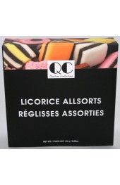 QC Licorice Allsorts 150g. Box Black/White