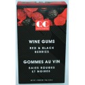 QC Wine Gums 2 Sided Box 125g.  Red/Black