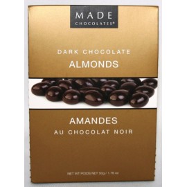 Dark Chocolate Almonds  80g. Tote