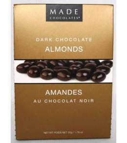 Dark Chocolate Almonds  80g. Tote