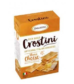Dolcetto Crostini Crackers - Three Cheese   200g.