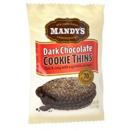 Mandy's Dark Chocolate Cookie Thins  Pouch  15g. 24/Display ** COMING SOON *