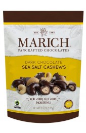 MARICH DK  CHOCOLATE SEA SALT CASHEWS POUCH 99G - 12/BOX  **SALES**