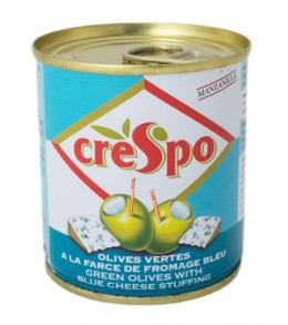 Crespo Blue Cheese Stuffed Olives  Tin 212ml