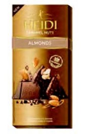Heidi Milk Chocolate with Caramelized Almonds 80g.