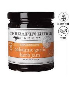 Balsamic Garlic Herb Jam  297g. Cheese Topper.Glaze