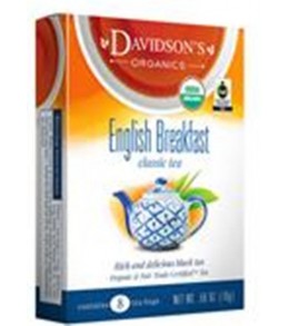 DAVIDSONS TEA 8 CT. ENGLISH BREAKFAST  24/CASE